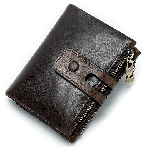 Women's Coin Purse Wallet Nappa Leather Cowhide Zipper Solid Color Daily Black Red Brown Coffee
Women's Coin Purse Wallet Nappa Leather Cowhide Zipper Solid Color Daily Black Red Brown Coffee