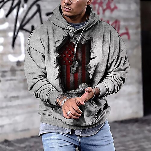 Men's Unisex Pullover Hoodie Sweatshirt Gray Hooded Graphic Prints National Flag Print Daily Sports 3D Print Streetwear Designer Casual Spring & Fall Clothing Apparel Hoodies Sweatshirts Long Sleeve
Men's Unisex Pullover Hoodie Sweatshirt Gray Hooded Graphic Prints National Flag Print Daily Sports 3D Print Streetwear Designer Casual Spring & Fall Clothing Apparel Hoodies Sweatshirts Long Sleeve