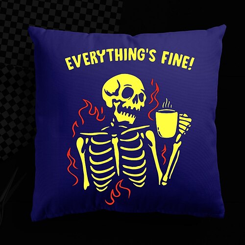 Halloween UV Reactive Cushion Cover 1PC Soft Decorative Skull Square Throw Pillow Cover Cushion Case Pillowcase for Bedroom Livingroom Superior Quality Machine Washable Indoor Cushion for Sofa Couch Bed Chair
Halloween UV Reactive Cushion Cover 1PC Soft Decorative Skull Square Throw Pillow Cover Cushion Case Pillowcase for Bedroom Livingroom Superior Quality Machine Washable Indoor Cushion for Sofa Couch Bed Chair