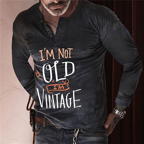 Men's T shirt Tee Henley Shirt Tee Graphic Letter Henley Black / Gray Black Long Sleeve 3D Print Plus Size Outdoor Daily Button-Down Print Tops Basic Designer Classic Comfortable / Sports
Men's T shirt Tee Henley Shirt Tee Graphic Letter Henley Black / Gray Black Long Sleeve 3D Print Plus Size Outdoor Daily Button-Down Print Tops Basic Designer Classic Comfortable / Sports