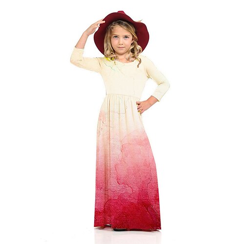 Kids Little Girls' Dress Graphic Shift Dress Daily Holiday Vacation Print Pink Maxi 3/4 Length Sleeve Casual Cute Sweet Dresses Fall Winter Regular Fit 2-8 Years
Kids Little Girls' Dress Graphic Shift Dress Daily Holiday Vacation Print Pink Maxi 3/4 Length Sleeve Casual Cute Sweet Dresses Fall Winter Regular Fit 2-8 Years