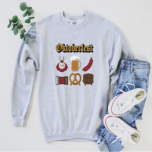 Women's Sweatshirt Pullover Active Streetwear Print Gray Beer Daily Round Neck Long Sleeve S M L XL XXL / 3D Print
Women's Sweatshirt Pullover Active Streetwear Print Gray Beer Daily Round Neck Long Sleeve S M L XL XXL / 3D Print