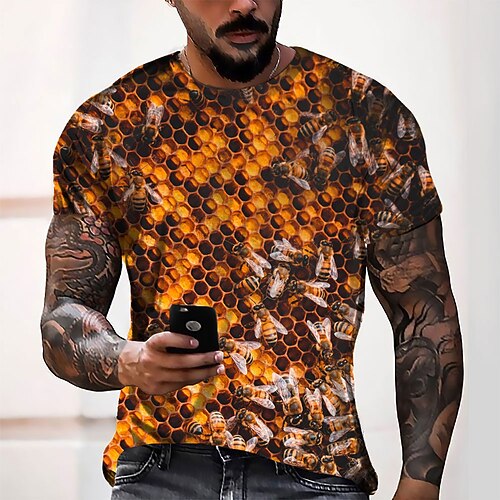 Men's T shirt Tee Tee Graphic Round Neck Yellow Short Sleeve 3D Print Casual Daily 3D Print Tops Fashion Cool Designer Comfortable / Summer / Summer
Men's T shirt Tee Tee Graphic Round Neck Yellow Short Sleeve 3D Print Casual Daily 3D Print Tops Fashion Cool Designer Comfortable / Summer / Summer