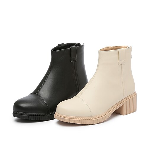 Femme Bottes Travail du quotidien Bottines Bottines Hiver Talon Bottier Bout rond Minimalisme Cuir PU Fermeture Couleur Pleine Noir Beige
Femme Bottes Travail du quotidien Bottines Bottines Hiver Talon Bottier Bout rond Minimalisme Cuir PU Fermeture Couleur Pleine Noir Beige