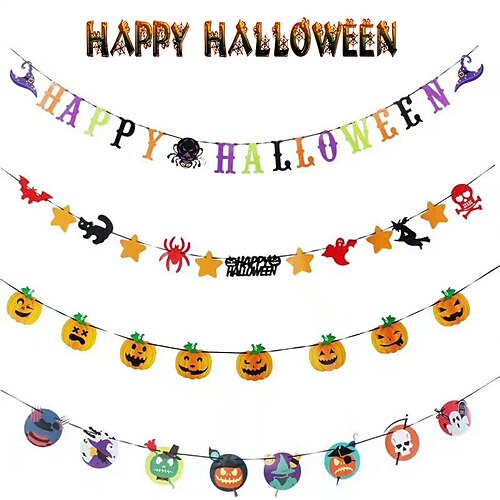 1 set Halloween Tree Pumpkin Bat Banner Garland for Gift Decoration Party 10.27.87 inch Paper
1 set Halloween Tree Pumpkin Bat Banner Garland for Gift Decoration Party 10.27.87 inch Paper