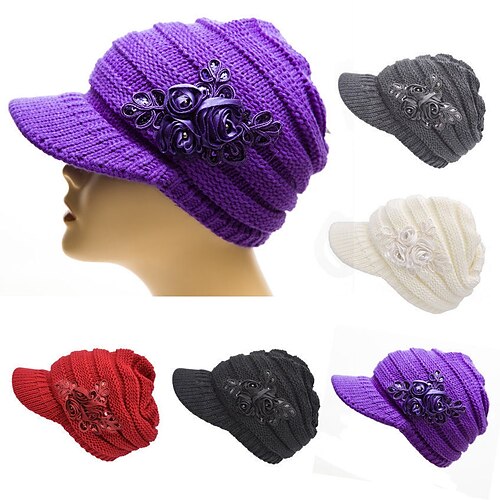 Dame Beanie hat udendørs Hjem Daglig Ensfarvet / almindelig farve Strikket Afslappet Afslappet / Hverdag 1 pcs
Dame Beanie hat udendørs Hjem Daglig Ensfarvet / almindelig farve Strikket Afslappet Afslappet / Hverdag 1 pcs