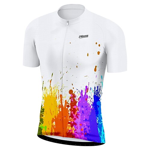 21Grams Men's Cycling Jersey Short Sleeve Bike Top with 3 Rear Pockets Mountain Bike MTB Road Bike Cycling Breathable Quick Dry Moisture Wicking Reflective Strips White Graffiti Polyester Spandex
21Grams Men's Cycling Jersey Short Sleeve Bike Top with 3 Rear Pockets Mountain Bike MTB Road Bike Cycling Breathable Quick Dry Moisture Wicking Reflective Strips White Graffiti Polyester Spandex
