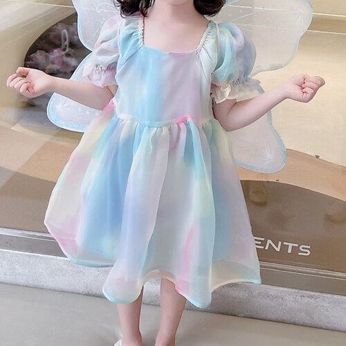 Kids Little Girls' Dress Rainbow Tie Dye A Line Dress Party Performance Light Blue Asymmetrical Short Sleeve Princess Sweet Dresses Spring Summer Regular Fit 2-6 Years
Kids Little Girls' Dress Rainbow Tie Dye A Line Dress Party Performance Light Blue Asymmetrical Short Sleeve Princess Sweet Dresses Spring Summer Regular Fit 2-6 Years