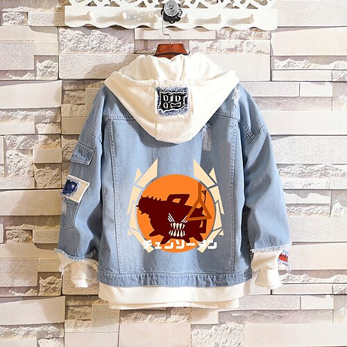 Inspired by Chainsaw Man Denji Cartoon Manga Outerwear Anime Graphic Street Style Outerwear For Men's Women's Unisex Adults' Hot Stamping Denim
Inspired by Chainsaw Man Denji Cartoon Manga Outerwear Anime Graphic Street Style Outerwear For Men's Women's Unisex Adults' Hot Stamping Denim
