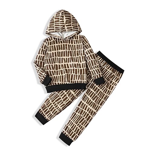 Kids Boys Hoodie Pants HoodieSet Clothing Set 2 Pieces Long Sleeve Khaki Geometric Print Street Sports Vacation Fashion Comfort Cool Daily 3-12 Years
Kids Boys Hoodie Pants HoodieSet Clothing Set 2 Pieces Long Sleeve Khaki Geometric Print Street Sports Vacation Fashion Comfort Cool Daily 3-12 Years