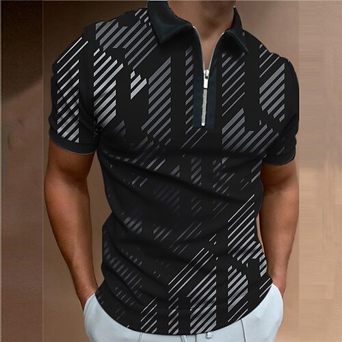 Herre POLO Trøje Golftrøje Geometri Aftæpning Grøn Blå Kaffe Sort 3D-udskrivning udendørs Gade Kort Ærme Lynlås Trykt mønster Tøj Mode Designer Afslappet Åndbart / Sommer / Forår / Sommer
Herre POLO Trøje Golftrøje Geometri Aftæpning Grøn Blå Kaffe Sort 3D-udskrivning udendørs Gade Kort Ærme Lynlås Trykt mønster Tøj Mode Designer Afslappet Åndbart / Sommer / Forår / Sommer