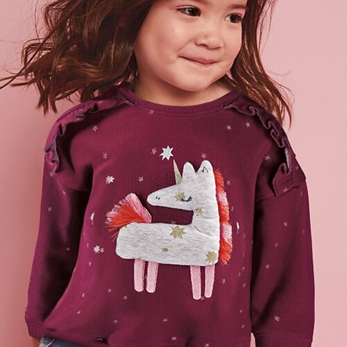 Børn Pige Sweatshirt enhjørning udendørs Langærmet Crewneck Aktiv Bomuld 3-6 år Vinter Vin
Børn Pige Sweatshirt enhjørning udendørs Langærmet Crewneck Aktiv Bomuld 3-6 år Vinter Vin