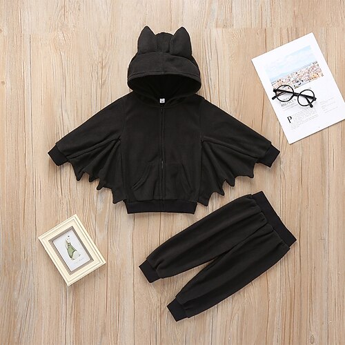 Kids Boys Halloween PantsSet Clothing Set 2 Pieces Long Sleeve Black Solid Color Patchwork Vacation Cosplay Costumes Active Costume Regular 3-6 Years
Kids Boys Halloween PantsSet Clothing Set 2 Pieces Long Sleeve Black Solid Color Patchwork Vacation Cosplay Costumes Active Costume Regular 3-6 Years