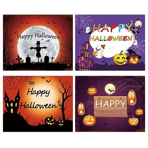 1pcs Halloween Tree Pumpkin Bat Banner Garland for Gift Decoration Party 27.635.4 inch Fabric
1pcs Halloween Tree Pumpkin Bat Banner Garland for Gift Decoration Party 27.635.4 inch Fabric