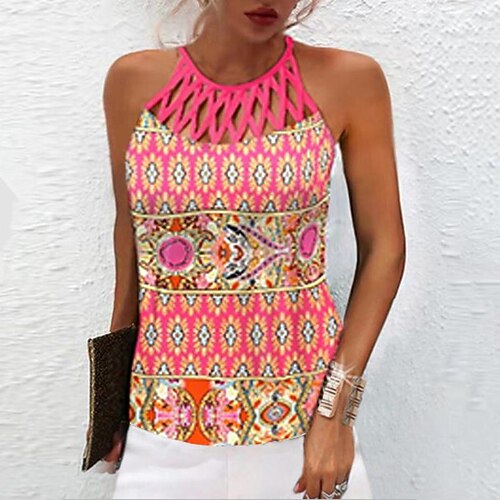 Women's Tank Top Graphic Casual Weekend Tank Top Camis Sleeveless Cut Out Print Round Neck Streetwear Red S / 3D Print
Women's Tank Top Graphic Casual Weekend Tank Top Camis Sleeveless Cut Out Print Round Neck Streetwear Red S / 3D Print