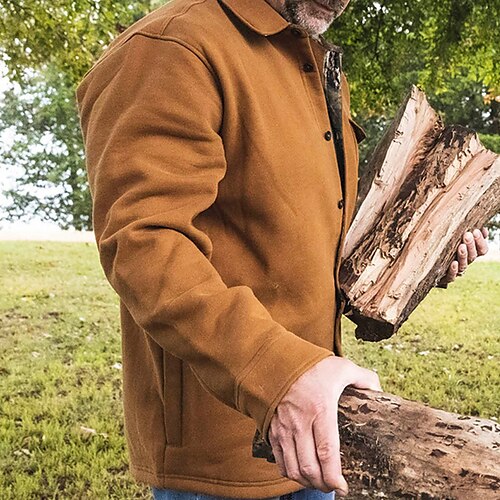 Men's Shirt Overshirt Flannel Shirt Shirt Jacket Solid Color Turndown Brown Long Sleeve Street Daily Button-Down Tops Fashion Casual Comfortable
Men's Shirt Overshirt Flannel Shirt Shirt Jacket Solid Color Turndown Brown Long Sleeve Street Daily Button-Down Tops Fashion Casual Comfortable