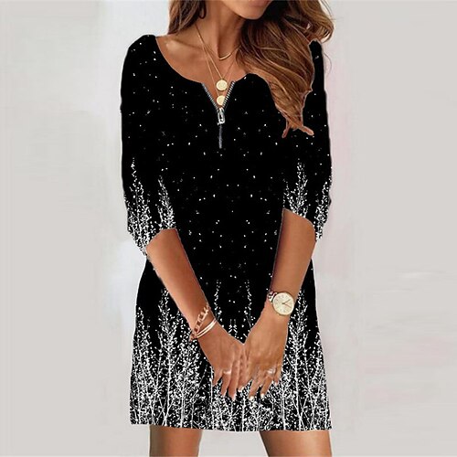 Women's Casual Dress Shift Dress Green Black Blue Long Sleeve Floral Zipper Fall Spring Autumn V Neck Winter Dress Fall Dress 2022 XS S M L XL 2XL 3XL 4XL 5XL 6XL
Women's Casual Dress Shift Dress Green Black Blue Long Sleeve Floral Zipper Fall Spring Autumn V Neck Winter Dress Fall Dress 2022 XS S M L XL 2XL 3XL 4XL 5XL 6XL