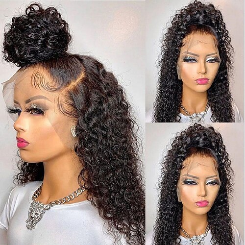 Curly Brazilian Virgin Hair 13x4 Lace Front Wig Human hair with Baby Hair Natural Hairline Pre-Plucked For Women wigs for black women
Curly Brazilian Virgin Hair 13x4 Lace Front Wig Human hair with Baby Hair Natural Hairline Pre-Plucked For Women wigs for black women