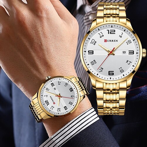CURREN Men's Watch Top Brand Luxury Sports Quartz Men's Watch All Steel Waterproof Classic Fashion Watch
CURREN Men's Watch Top Brand Luxury Sports Quartz Men's Watch All Steel Waterproof Classic Fashion Watch