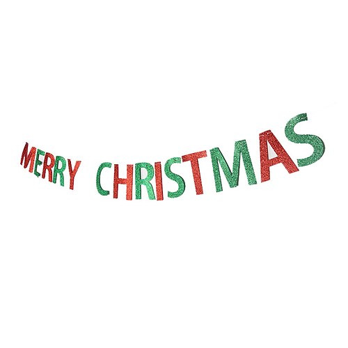 1 set Christmas Word / Phrase Festival / Party Banner Garland for Gift Decoration Party 5.514.72 inch Paper
1 set Christmas Word / Phrase Festival / Party Banner Garland for Gift Decoration Party 5.514.72 inch Paper