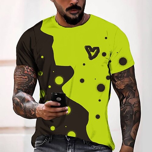 Men's T shirt Tee Tee Graphic Round Neck Green Short Sleeve 3D Print Casual Daily 3D Print Tops Fashion Cool Designer Comfortable / Summer / Summer
Men's T shirt Tee Tee Graphic Round Neck Green Short Sleeve 3D Print Casual Daily 3D Print Tops Fashion Cool Designer Comfortable / Summer / Summer
