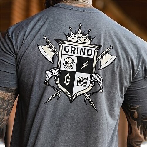 Men's Unisex T shirt Tee Letter Graphic Prints Crew Neck Gray Short Sleeve Hot Stamping Outdoor Street Print Tops Sports Designer Casual Big and Tall / Summer / Summer
Men's Unisex T shirt Tee Letter Graphic Prints Crew Neck Gray Short Sleeve Hot Stamping Outdoor Street Print Tops Sports Designer Casual Big and Tall / Summer / Summer