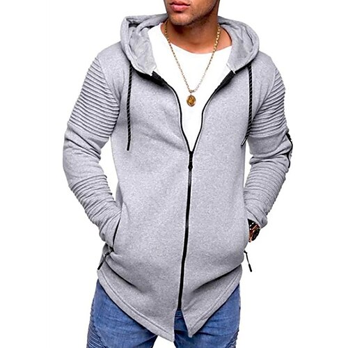 Men's Full Zip Hoodie Jacket Light Grey Black Hooded Solid Color Zipper Front Pocket Going out Streetwear Streetwear Cool Casual Winter Spring & Fall Clothing Apparel Hoodies Sweatshirts Long Sleeve
Men's Full Zip Hoodie Jacket Light Grey Black Hooded Solid Color Zipper Front Pocket Going out Streetwear Streetwear Cool Casual Winter Spring & Fall Clothing Apparel Hoodies Sweatshirts Long Sleeve