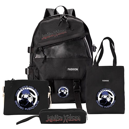 Spell Back to War Schoolbag Four-piece Backpack Large-capacity Backpack Casual Pen Bag Change Canvas Bag
Spell Back to War Schoolbag Four-piece Backpack Large-capacity Backpack Casual Pen Bag Change Canvas Bag