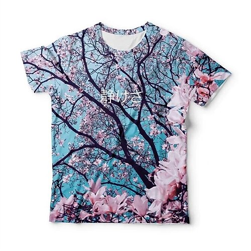 Men's Unisex T shirt Tee 3D Print Floral Graphic Prints Crew Neck Street Daily Print Short Sleeve Tops Casual Big and Tall Sports Blue / Summer 
Men's Unisex T shirt Tee 3D Print Floral Graphic Prints Crew Neck Street Daily Print Short Sleeve Tops Casual Big and Tall Sports Blue / Summer