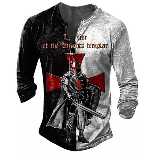 Men's T shirt Tee Henley Shirt Tee Graphic Color Block Henley Gray 3D Print Plus Size Outdoor Daily Long Sleeve Button-Down Print Clothing Apparel Basic Designer Classic Comfortable / Sports
Men's T shirt Tee Henley Shirt Tee Graphic Color Block Henley Gray 3D Print Plus Size Outdoor Daily Long Sleeve Button-Down Print Clothing Apparel Basic Designer Classic Comfortable / Sports