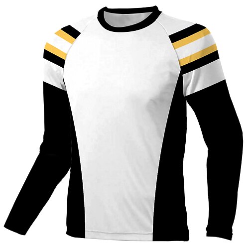 Men's Downhill Jersey Long Sleeve White Patchwork Bike Breathable Quick Dry Polyester Spandex Sports Patchwork Clothing Apparel / Stretchy
Men's Downhill Jersey Long Sleeve White Patchwork Bike Breathable Quick Dry Polyester Spandex Sports Patchwork Clothing Apparel / Stretchy