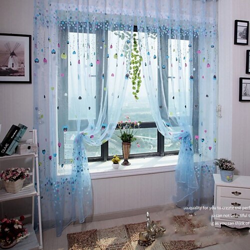 Printed Sheer Curtains 1 Panel, Voile with Grommet Top for Living Room/Bedroom
Printed Sheer Curtains 1 Panel, Voile with Grommet Top for Living Room/Bedroom