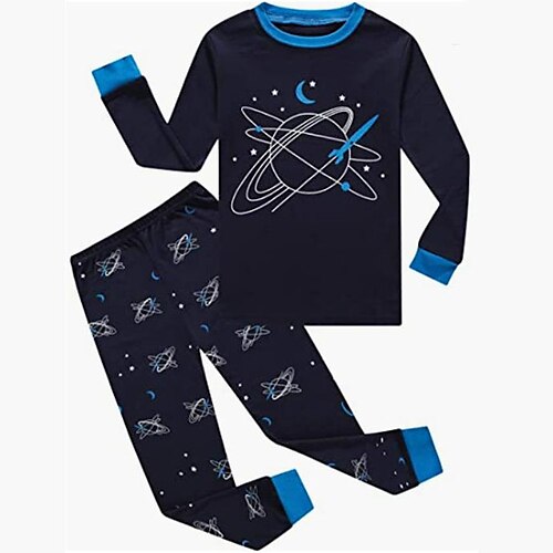 Kids Boys T-shirt Pants T-shirtSet Clothing Set 2 Pieces Long Sleeve Navy Blue Galaxy Print Street Sports Vacation Fashion Comfort Cool Daily 3-12 Years
Kids Boys T-shirt Pants T-shirtSet Clothing Set 2 Pieces Long Sleeve Navy Blue Galaxy Print Street Sports Vacation Fashion Comfort Cool Daily 3-12 Years