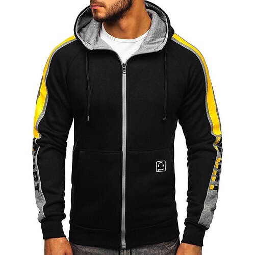 Men's Full Zip Hoodie Jacket Graphic Patterned Color Block Zipper Pocket Sports Outdoor Daily Sports Basic Casual Hoodies Sweatshirts Black Gray
Men's Full Zip Hoodie Jacket Graphic Patterned Color Block Zipper Pocket Sports Outdoor Daily Sports Basic Casual Hoodies Sweatshirts Black Gray