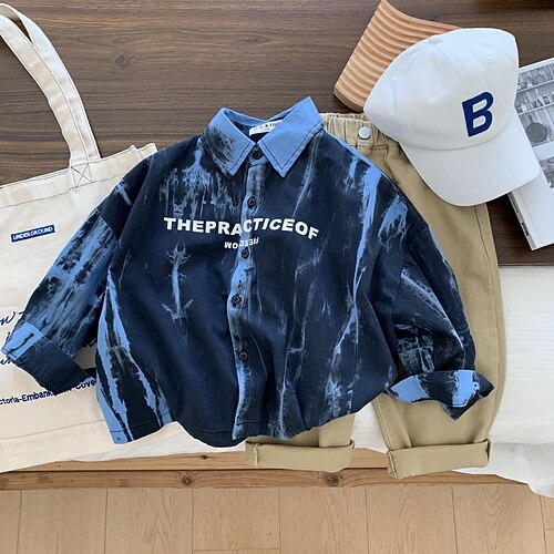 Kids Boys Shirt Color Block Daily Long Sleeve Fashion Cotton 2-8 Years Winter Blue
Kids Boys Shirt Color Block Daily Long Sleeve Fashion Cotton 2-8 Years Winter Blue