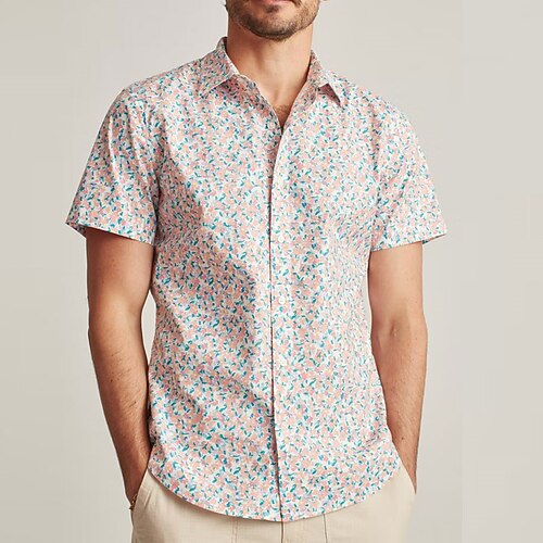 Men's Shirt 3D Print Floral Turndown Street Casual Button-Down Print Short Sleeve Tops Casual Fashion Breathable Pink / Summer
Men's Shirt 3D Print Floral Turndown Street Casual Button-Down Print Short Sleeve Tops Casual Fashion Breathable Pink / Summer