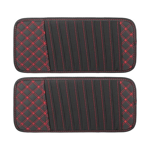 2pcs Car CD Visor Storage Cases Vehicle Sun Visor Organizer with 10 DVD Storage Sleeves Black with Red Line 
2pcs Car CD Visor Storage Cases Vehicle Sun Visor Organizer with 10 DVD Storage Sleeves Black with Red Line