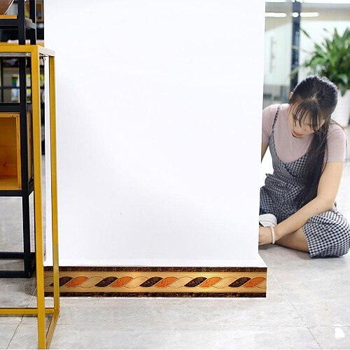 pag creative gilt tile paste pvc waterproof waveguide wall floor decoration to paste waist line tile skirting
pag creative gilt tile paste pvc waterproof waveguide wall floor decoration to paste waist line tile skirting