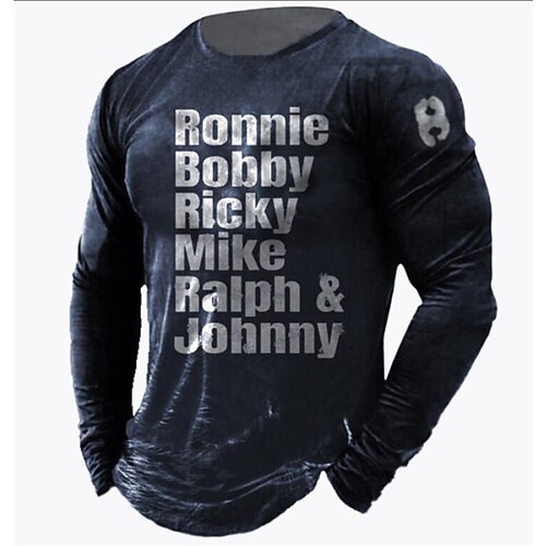 Hombre Unisexo Camiseta Letra Estampados Cuello Barco Azul Marino Impresión 3D Exterior Calle Manga Larga Estampado Ropa Básico Deportes Design Casual
Hombre Unisexo Camiseta Letra Estampados Cuello Barco Azul Marino Impresión 3D Exterior Calle Manga Larga Estampado Ropa Básico Deportes Design Casual