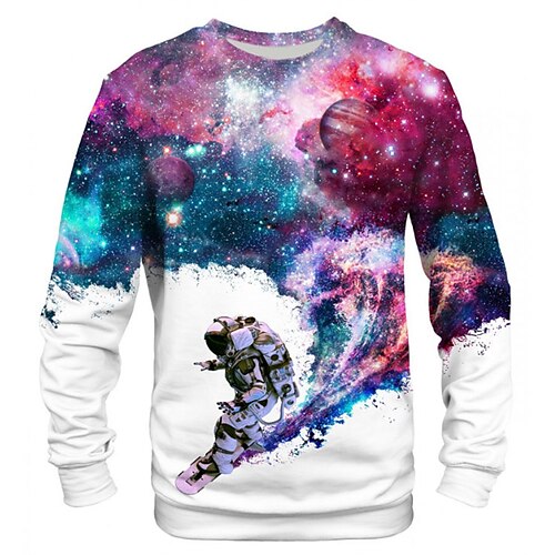 Men's Unisex Sweatshirt Galaxy Graphic Prints Print Outdoor Street Daily 3D Print Basic Sports Hoodies Sweatshirts Long Sleeve Green Purple
Men's Unisex Sweatshirt Galaxy Graphic Prints Print Outdoor Street Daily 3D Print Basic Sports Hoodies Sweatshirts Long Sleeve Green Purple