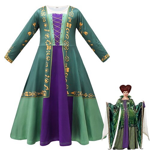 Kids Little Girls' Dress Graphic Party Halloween Green Asymmetrical Long Sleeve Costume Dresses Halloween Fall Winter Regular Fit 4-12 Years
Kids Little Girls' Dress Graphic Party Halloween Green Asymmetrical Long Sleeve Costume Dresses Halloween Fall Winter Regular Fit 4-12 Years