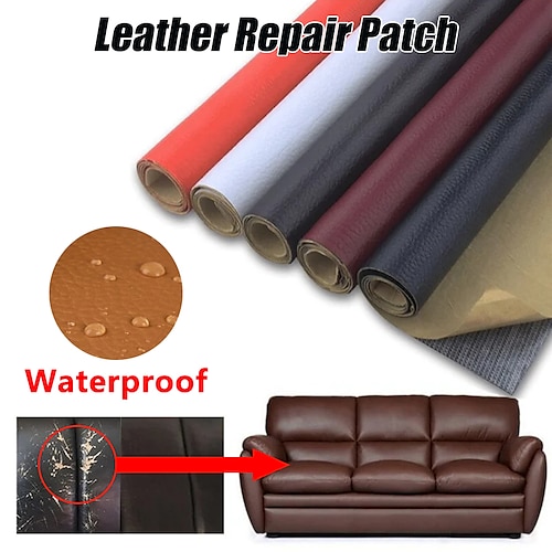 

Tiktok Leather Repair Patch Self-Adhesive Couch Tape Stick for Sofa Couche Car Seats Cabinets Wall Handbags Multicolor Available Anti Scratch Leather Peel