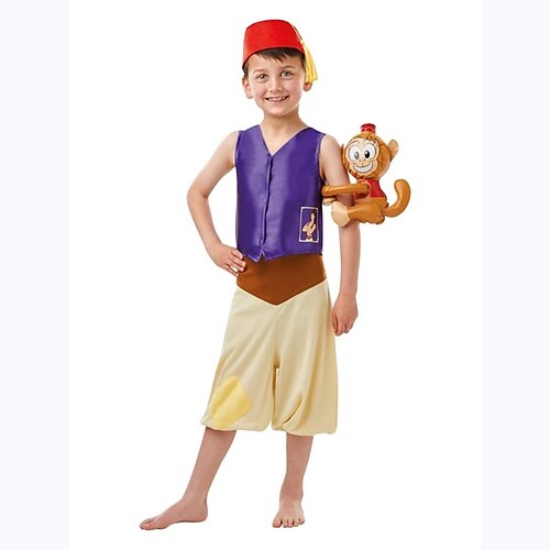 The Arabian Nights Aladdin Masquerade Boys Girls' Movie Cosplay Cosplay Purple Vest Pants Cap Halloween Children's Day Masquerade Polyester
The Arabian Nights Aladdin Masquerade Boys Girls' Movie Cosplay Cosplay Purple Vest Pants Cap Halloween Children's Day Masquerade Polyester