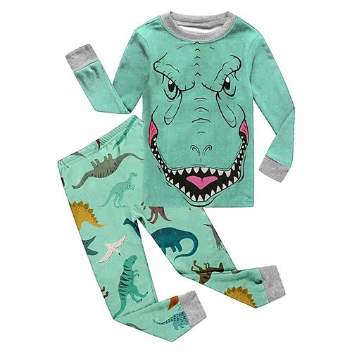 Kids Boys T-shirt Pants T-shirtSet Clothing Set 2 Pieces Long Sleeve Green Dinosaur Animal Print Street Sports Vacation Fashion Comfort Cool Daily 3-12 Years
Kids Boys T-shirt Pants T-shirtSet Clothing Set 2 Pieces Long Sleeve Green Dinosaur Animal Print Street Sports Vacation Fashion Comfort Cool Daily 3-12 Years