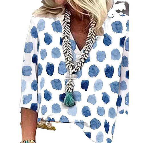 Amazon 2022 Cross-Border Independent Station Europe And The United States Spring And Summer Hot Style V-Neck Polka Dot Print Loose Casual Shirt Top
Amazon 2022 Cross-Border Independent Station Europe And The United States Spring And Summer Hot Style V-Neck Polka Dot Print Loose Casual Shirt Top