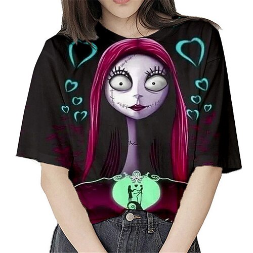 The Nightmare Before Christmas Kids Girls' Ugly T shirt Skull Outdoor 3D Print Short Sleeve Crewneck Active 3-12 Years Spring Black
The Nightmare Before Christmas Kids Girls' Ugly T shirt Skull Outdoor 3D Print Short Sleeve Crewneck Active 3-12 Years Spring Black
