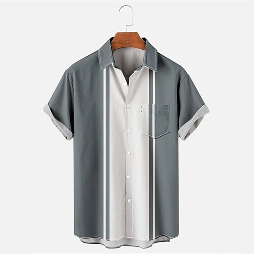 Men's Bowling Shirt Camp Shirt Color Block Turndown Gray Print Daily Holiday Short Sleeve Button-Down Clothing Apparel Vintage Color Block Hawaiian Comfortable / Summer / Summer
Men's Bowling Shirt Camp Shirt Color Block Turndown Gray Print Daily Holiday Short Sleeve Button-Down Clothing Apparel Vintage Color Block Hawaiian Comfortable / Summer / Summer
