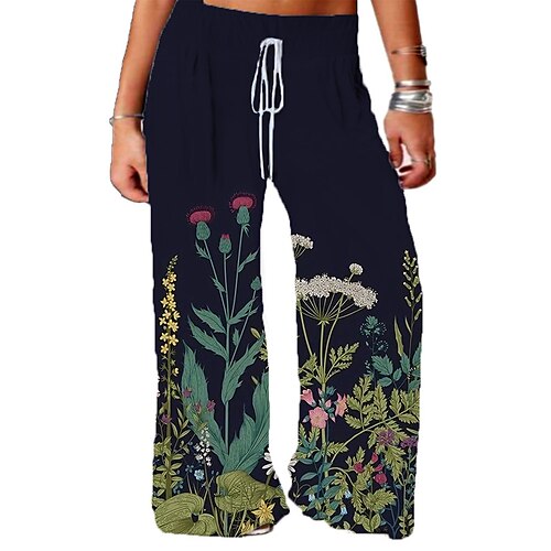 Women's Plus Size Pants Chinos Drawstring Print Floral Casual Casual Daily High Full Length Fall Spring Blue Navy Blue L XL XXL 3XL 4XL
Women's Plus Size Pants Chinos Drawstring Print Floral Casual Casual Daily High Full Length Fall Spring Blue Navy Blue L XL XXL 3XL 4XL