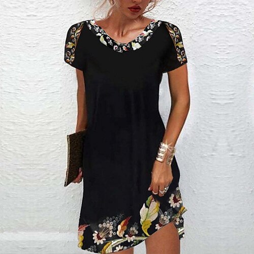 Women's Casual Dress T Shirt Dress Tee Dress A Line Dress Mini Dress Black White Orange Short Sleeve Floral Print Spring Summer Crew Neck Casual Loose Fit 2023 S M L XL XXL 3XL
Women's Casual Dress T Shirt Dress Tee Dress A Line Dress Mini Dress Black White Orange Short Sleeve Floral Print Spring Summer Crew Neck Casual Loose Fit 2023 S M L XL XXL 3XL