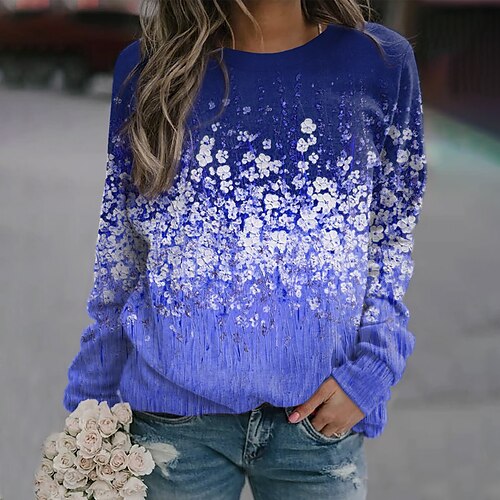 Women's Sweatshirt Pullover Floral Print Daily Sports 3D Print Active Streetwear Hoodies Sweatshirts Green Blue
Women's Sweatshirt Pullover Floral Print Daily Sports 3D Print Active Streetwear Hoodies Sweatshirts Green Blue